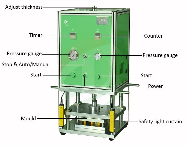 Pouch cell case forming machine