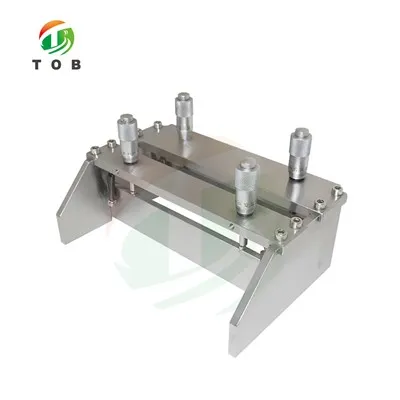 Aplicador de filme micrométrico de lâmina dupla